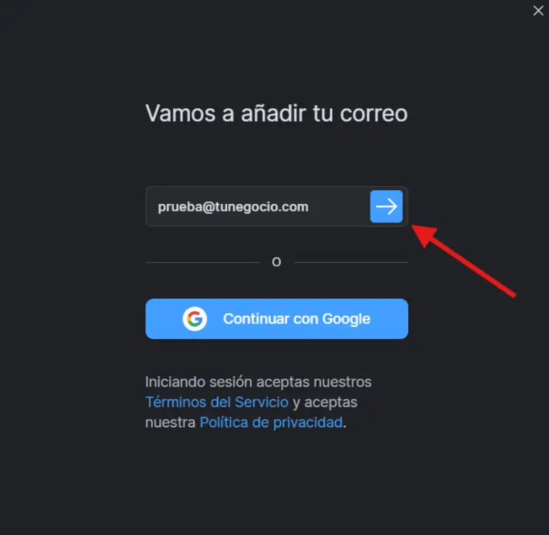 Captura de pantalla 2 de la configuración de Spark Email