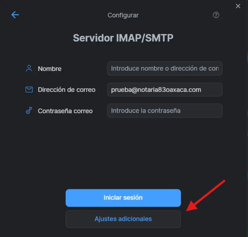Captura de pantalla 3 de la configuración de Spark Email