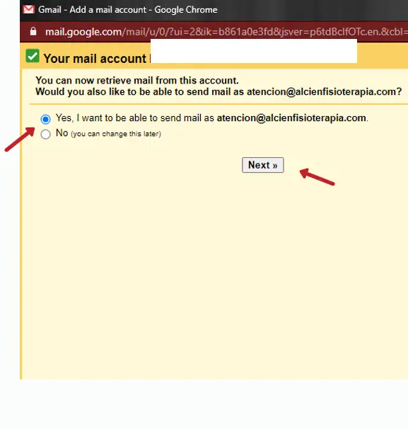 Captura de pantalla 7 de la configuración de Gmail