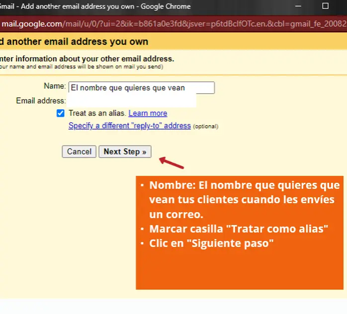 Captura de pantalla 8 de la configuración de Gmail